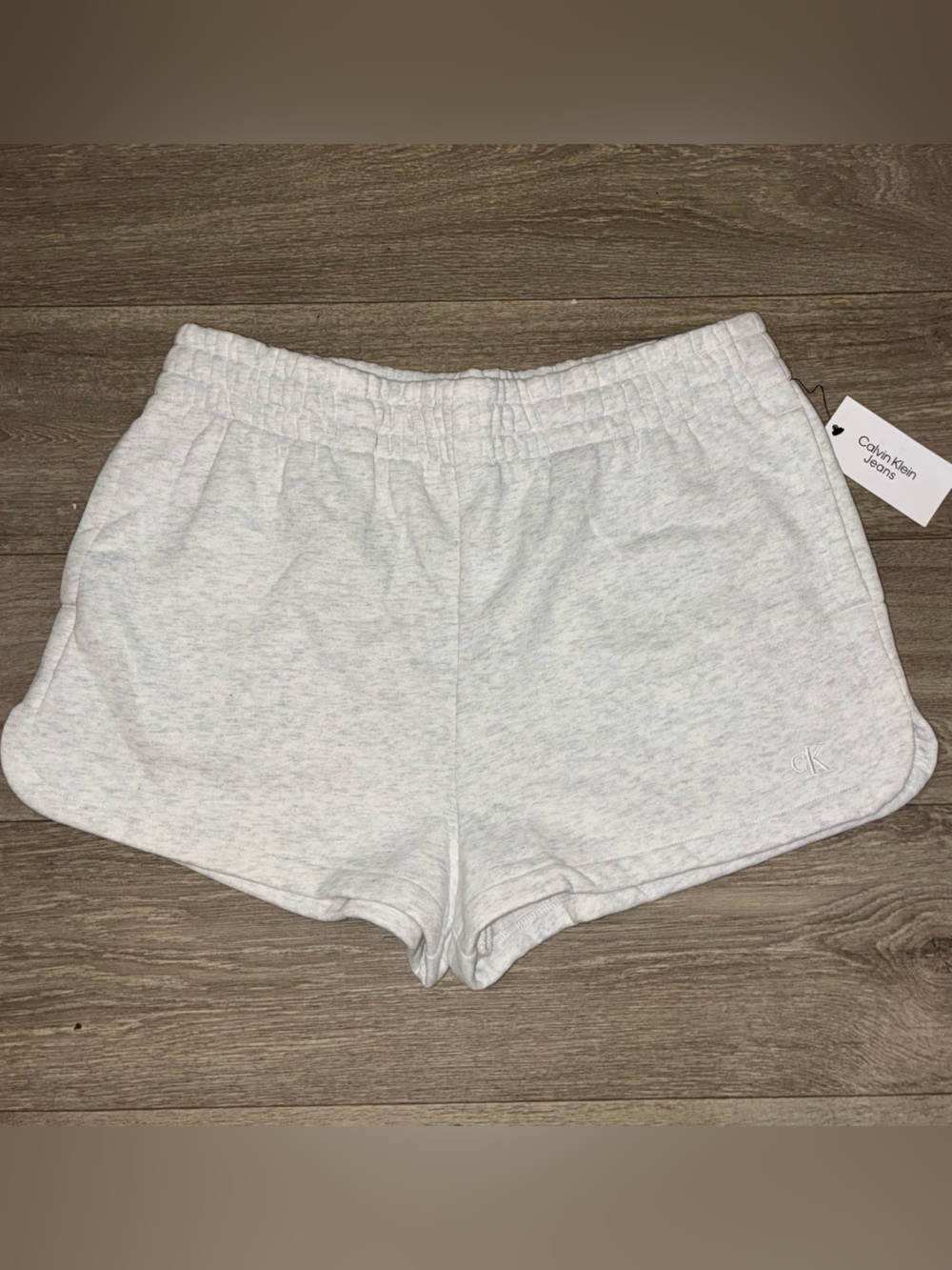NWT Calvin Klein Light Gray Fleece Lounge Shorts